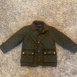 Ralph Lauren quilted jacket with corduroy trim